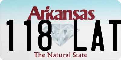 AR license plate 118LAT