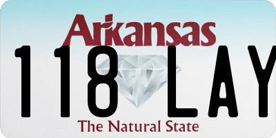 AR license plate 118LAY