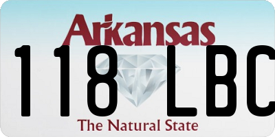 AR license plate 118LBC