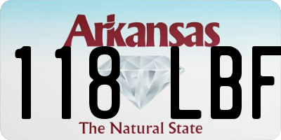 AR license plate 118LBF