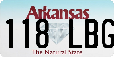 AR license plate 118LBG