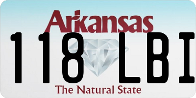 AR license plate 118LBI