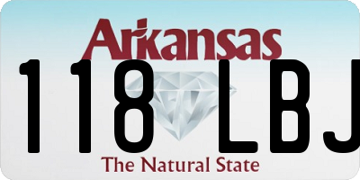 AR license plate 118LBJ