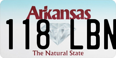 AR license plate 118LBN