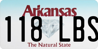 AR license plate 118LBS