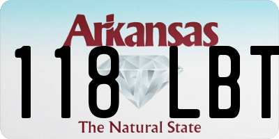 AR license plate 118LBT