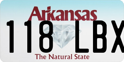 AR license plate 118LBX