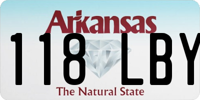 AR license plate 118LBY