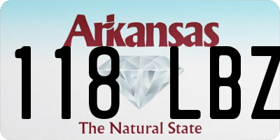 AR license plate 118LBZ