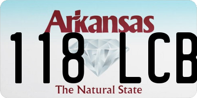 AR license plate 118LCB