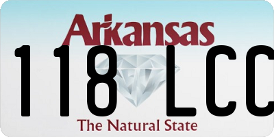AR license plate 118LCC