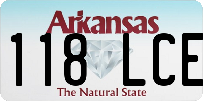 AR license plate 118LCE
