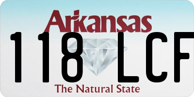 AR license plate 118LCF