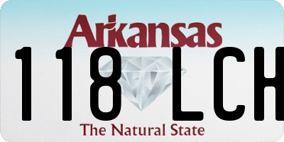 AR license plate 118LCH