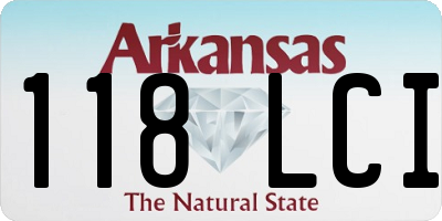 AR license plate 118LCI