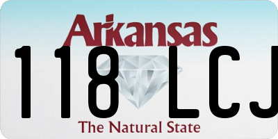AR license plate 118LCJ