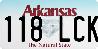 AR license plate 118LCK