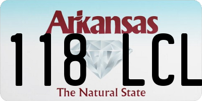 AR license plate 118LCL