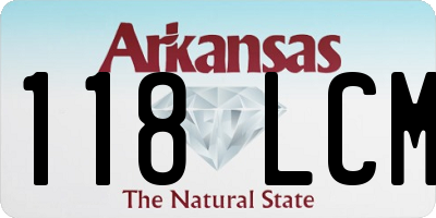 AR license plate 118LCM