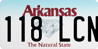 AR license plate 118LCN