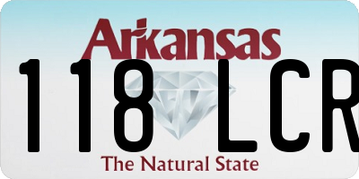 AR license plate 118LCR