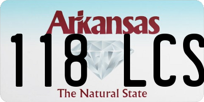 AR license plate 118LCS