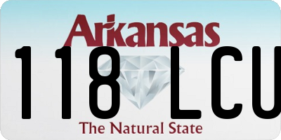AR license plate 118LCU