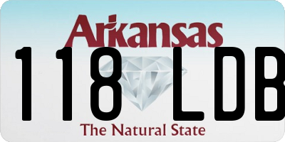 AR license plate 118LDB