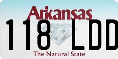 AR license plate 118LDD