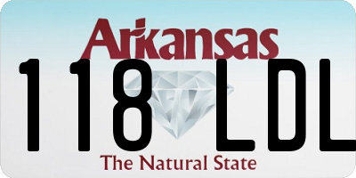 AR license plate 118LDL