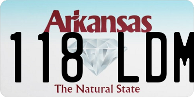 AR license plate 118LDM