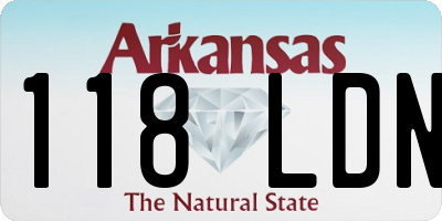 AR license plate 118LDN