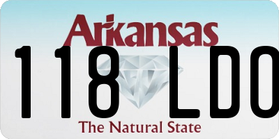 AR license plate 118LDO