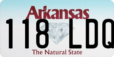 AR license plate 118LDQ
