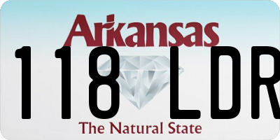 AR license plate 118LDR