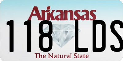 AR license plate 118LDS