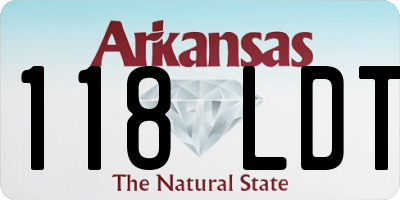 AR license plate 118LDT