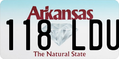 AR license plate 118LDU