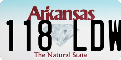 AR license plate 118LDW
