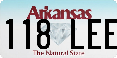 AR license plate 118LEE