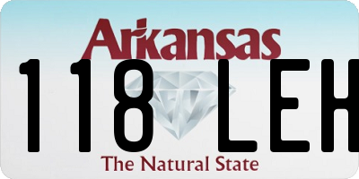 AR license plate 118LEH