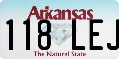 AR license plate 118LEJ