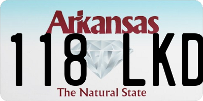 AR license plate 118LKD