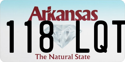 AR license plate 118LQT