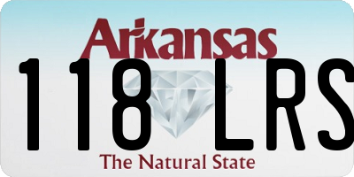AR license plate 118LRS