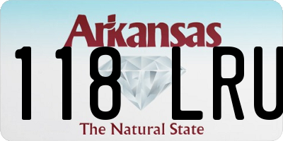 AR license plate 118LRU