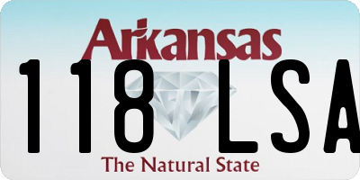 AR license plate 118LSA