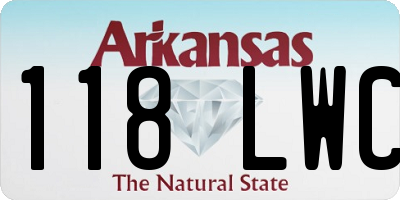 AR license plate 118LWC