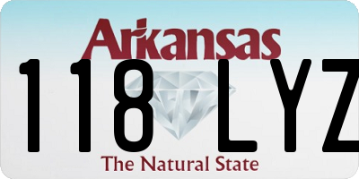AR license plate 118LYZ