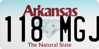 AR license plate 118MGJ